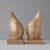 White Moose Wing Bookends - Gold