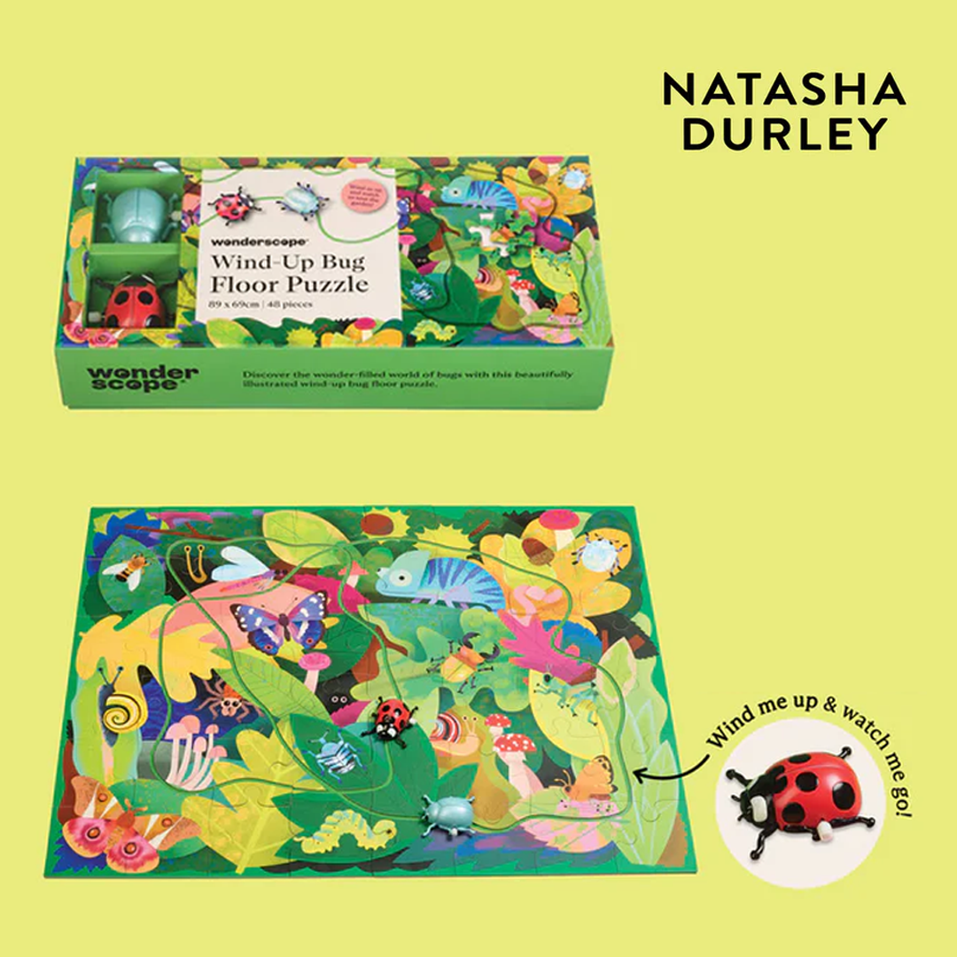 Wonderscope Windup Bug Floor Puzzle - Natasha Durley