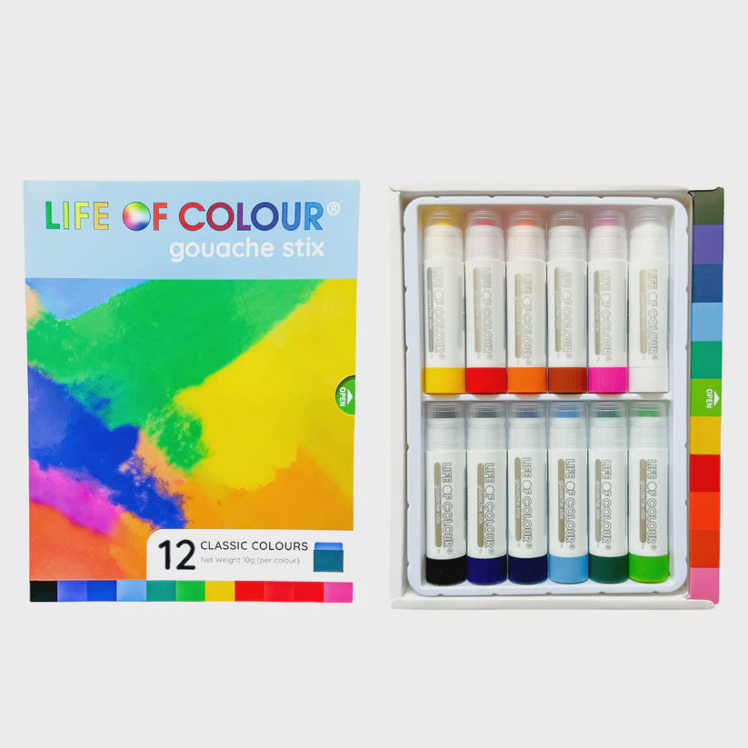 Life of Colour Gouache Stix - Classic