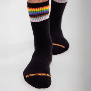 Clothing the Gaps Blak Rainbow Luv Socks