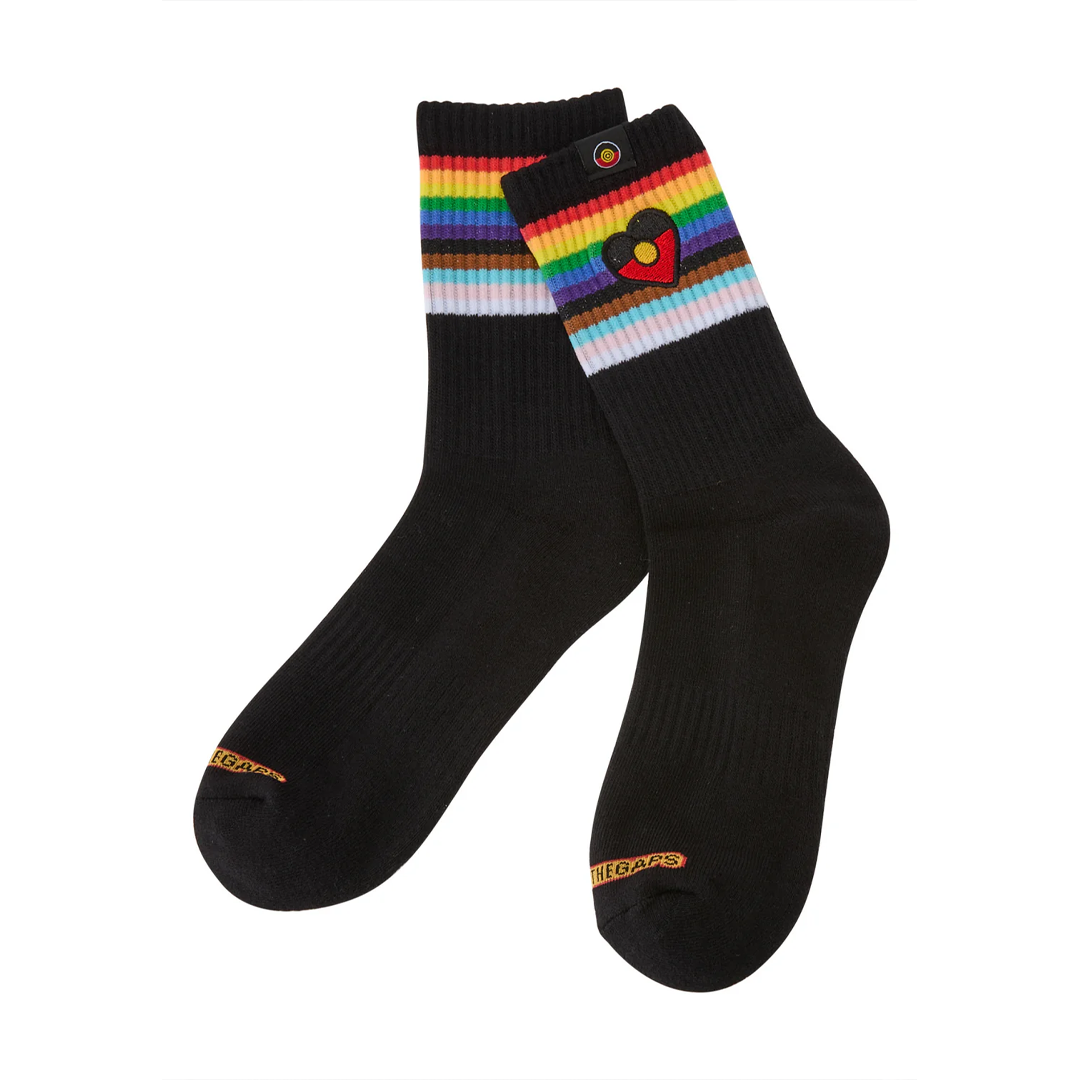 Clothing the Gaps Blak Rainbow Luv Socks