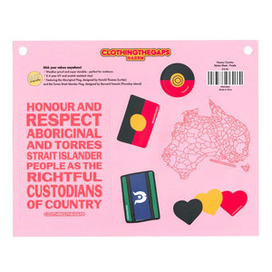 Clothing the Gaps Honour Country Sticker Sheet - Pink