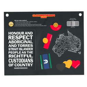Clothing the Gaps Honour Country Sticker Sheet - Black