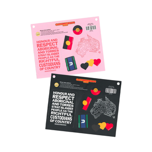 Clothing the Gaps Honour Country Sticker Sheet - Black