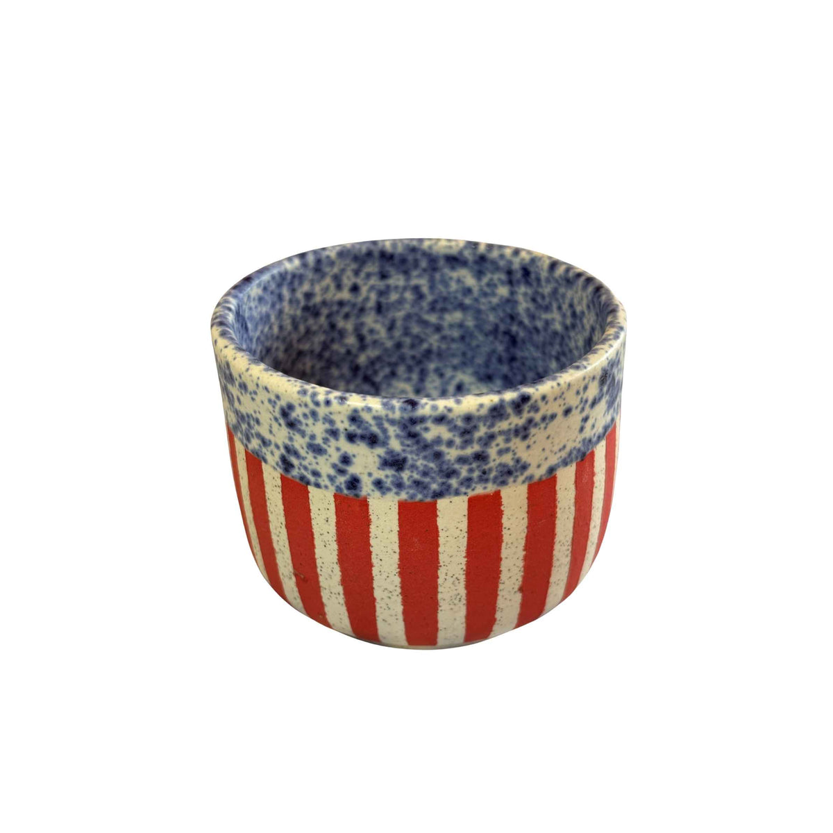 Chloe Wilder Stripes Coffee Cup - Blue/Red