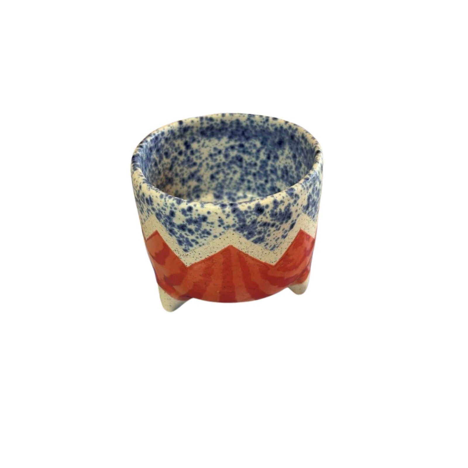 Chloe Wilder Zig Zag Coffee Cup - Blue/Red