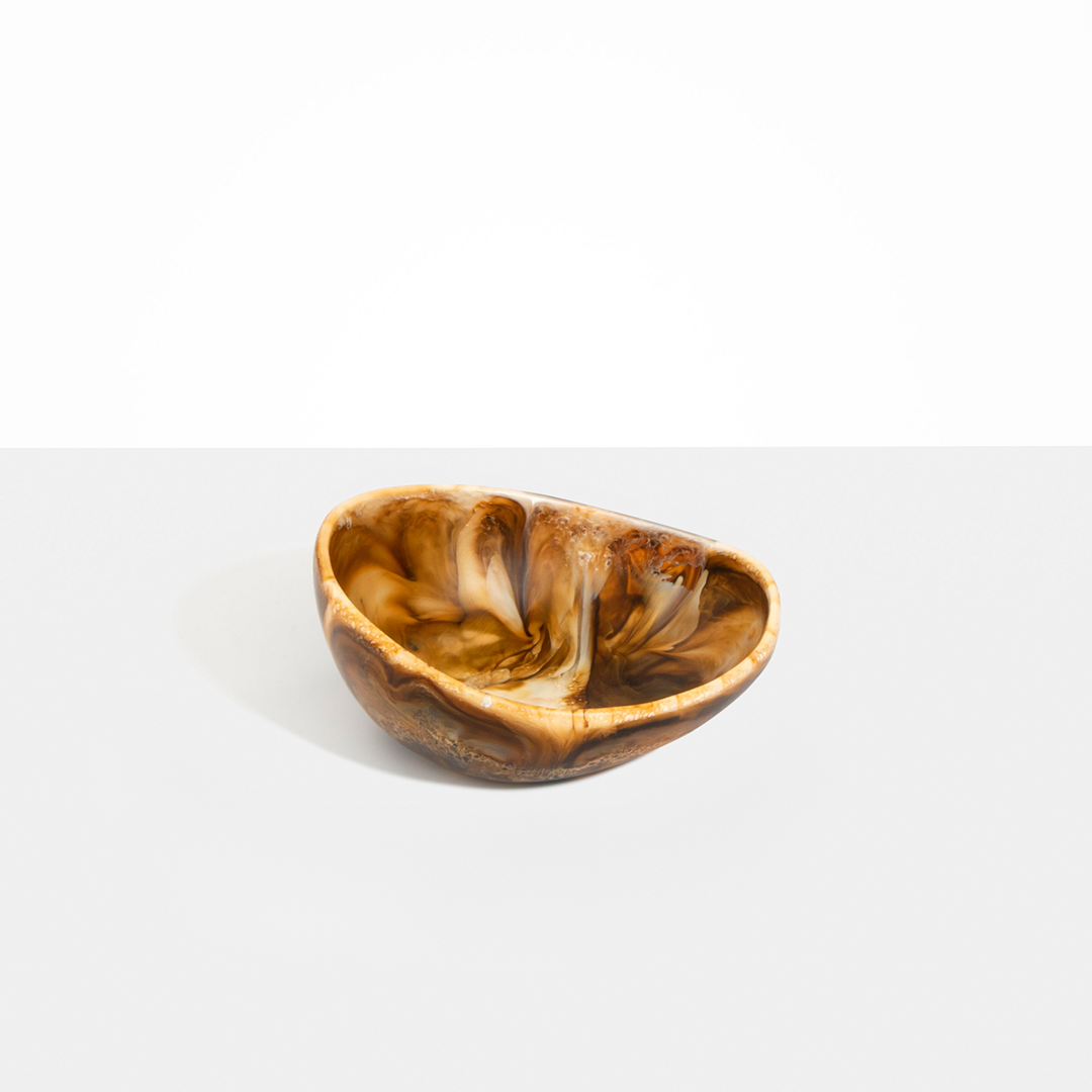 Dinosaur Designs Flow Dessert Bowl - Light Horn