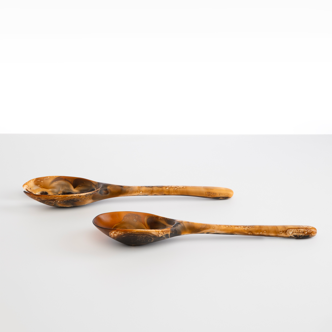 Dinosaur Designs Long Stone Servers - Dark Horn (Pair)