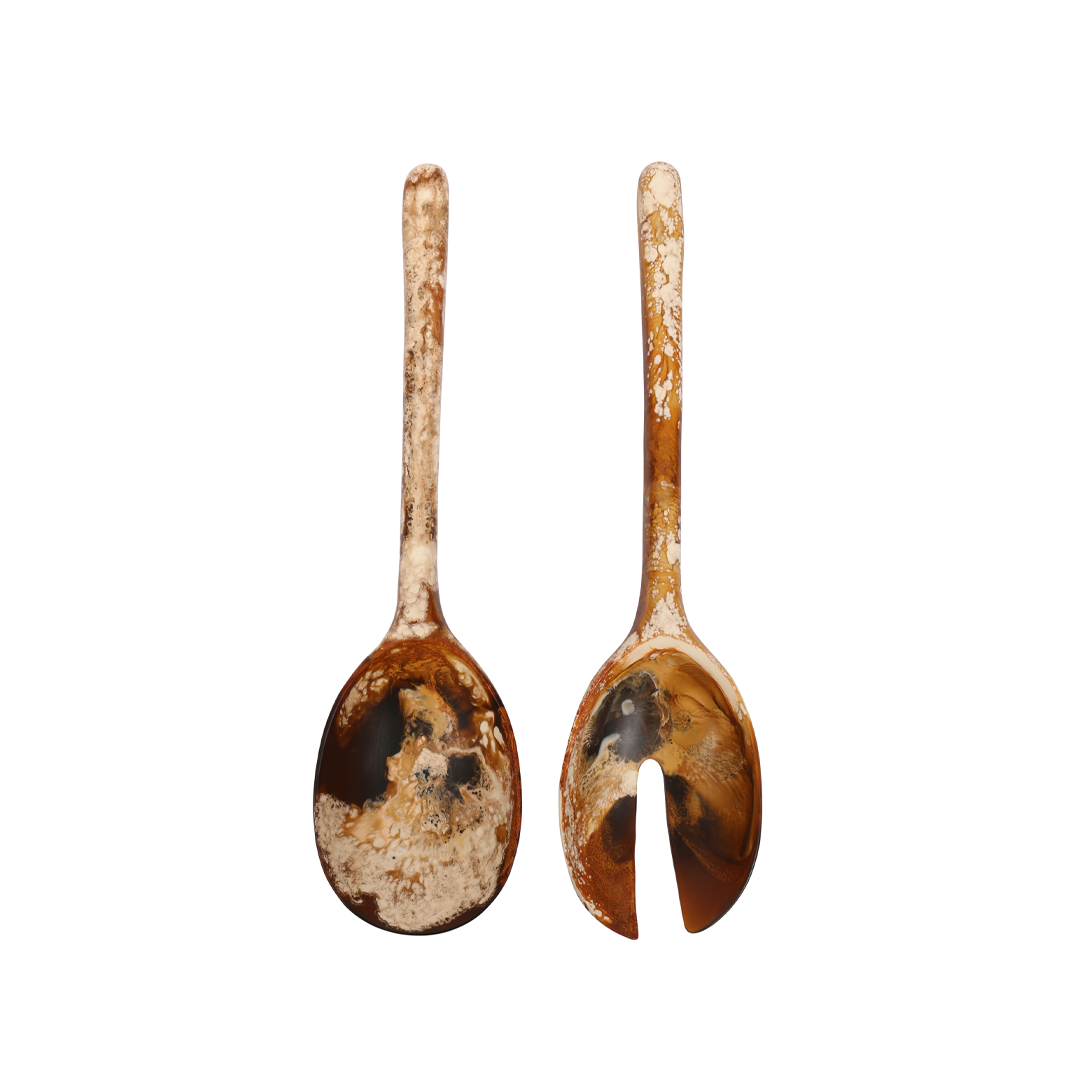 Dinosaur Designs Long Stone Servers - Dark Horn (Pair)