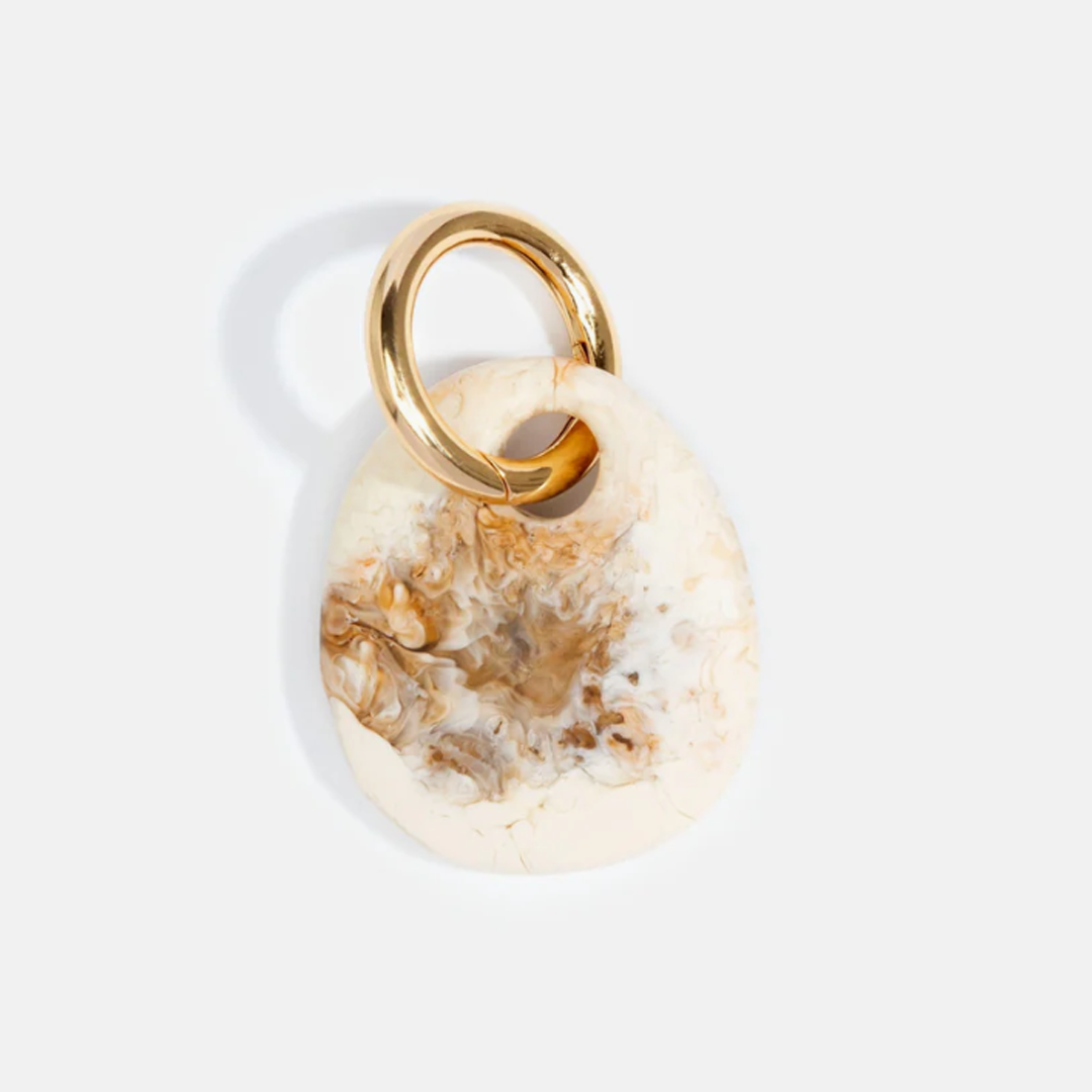 Dinosaur Designs Earth Keyring - Light Horn