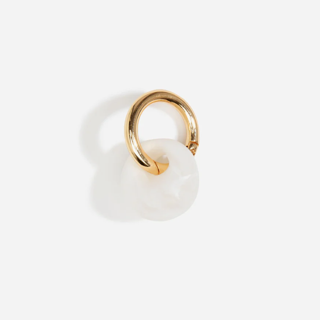 Dinosaur Designs Splash Keyring - White Swirl