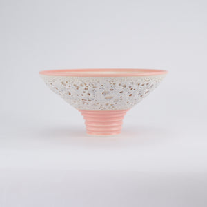 Jackie Masters Bowl - Pink with White