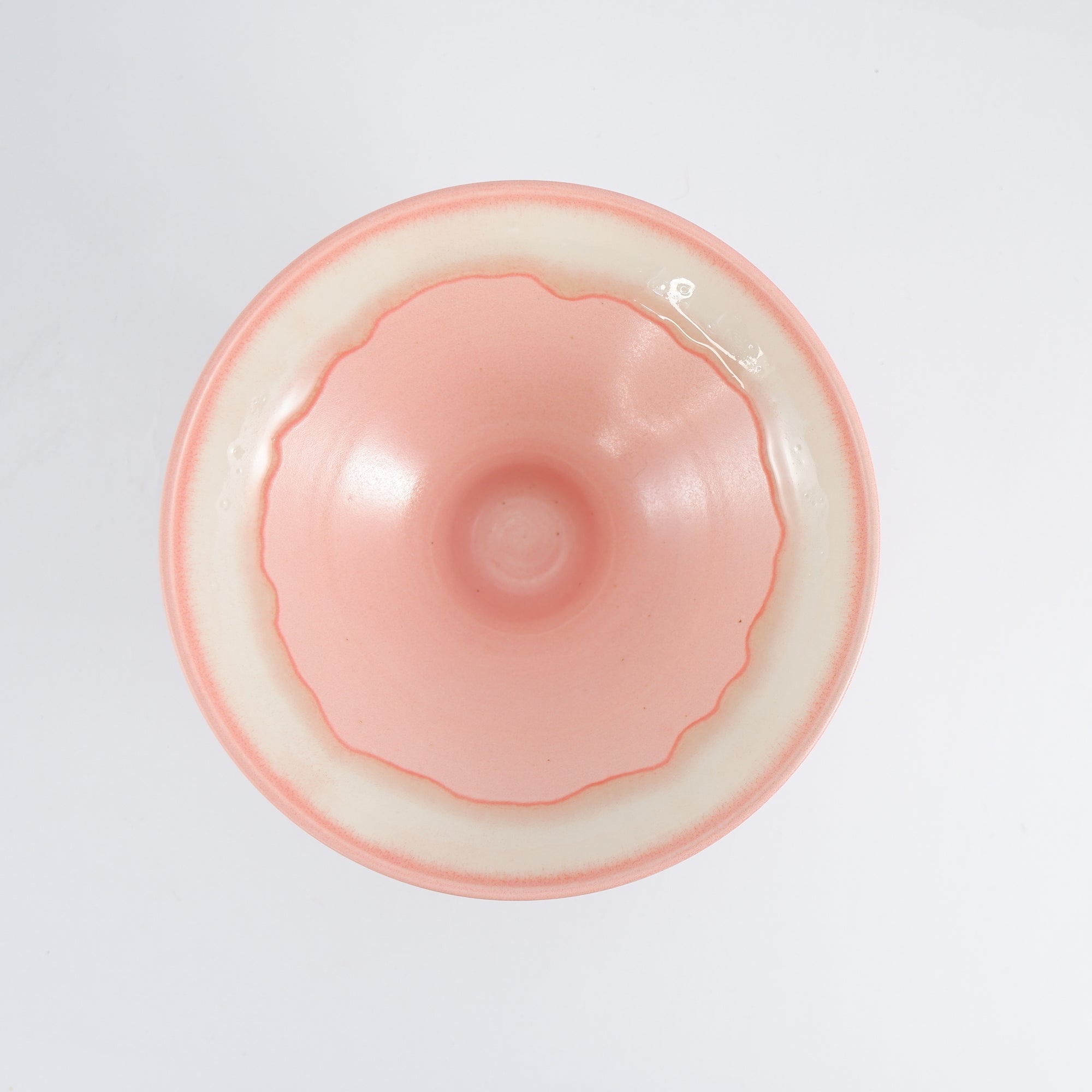 Jackie Masters Bowl - Pink with White