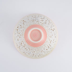 Jackie Masters Bowl - Pink with White