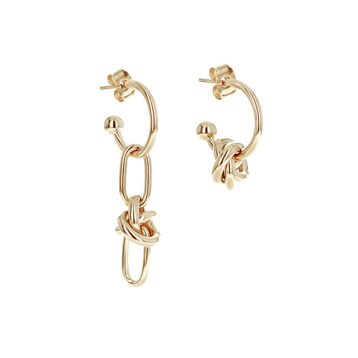 Justine Clenquet Daria Earrings - Pale Gold