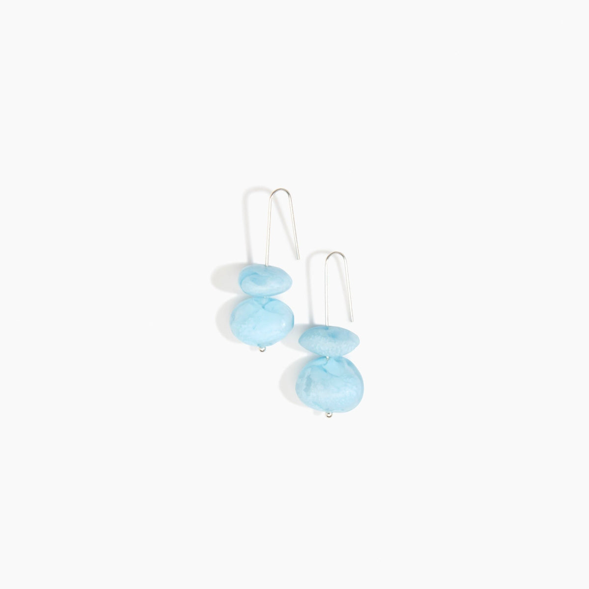 Dinosaur Designs Temple Earth Wire Earrings - Pool