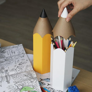 Qualy Dinsor Stationary Holder - Yellow