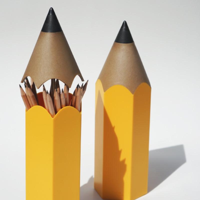Qualy Dinsor Stationary Holder - Yellow