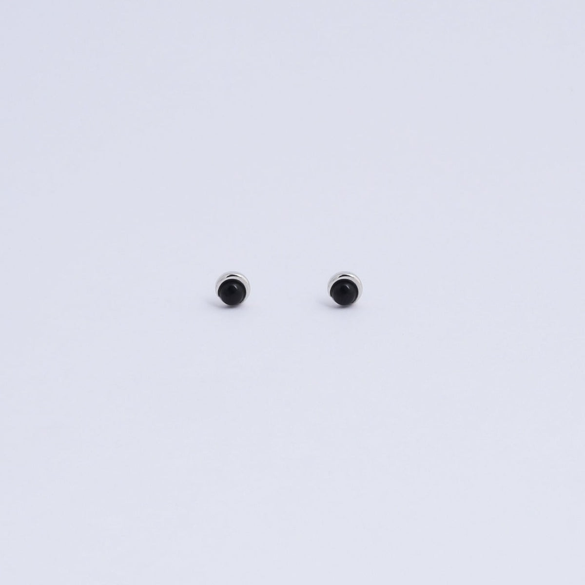 Miro Miro Eri Studs Silver/ Black