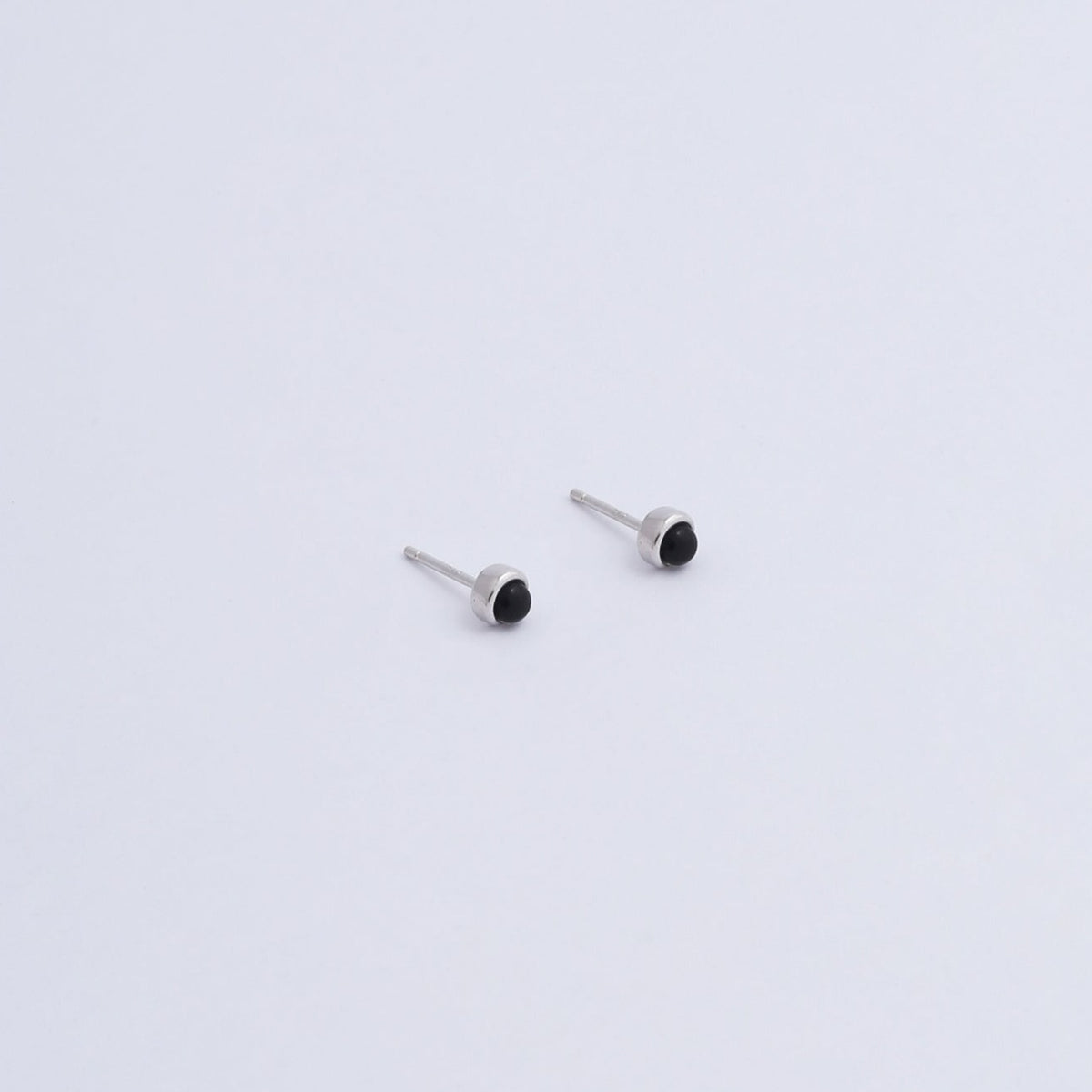 Miro Miro Eri Studs Silver/ Black