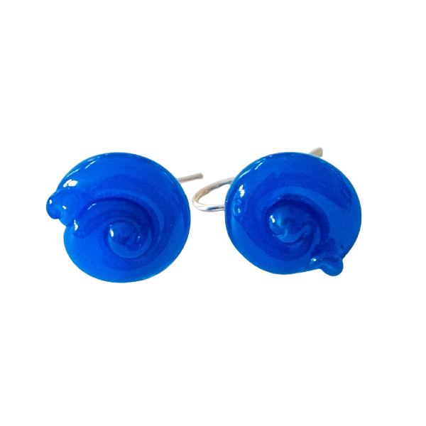Henschke Jewellery Escargot Studs - Blue