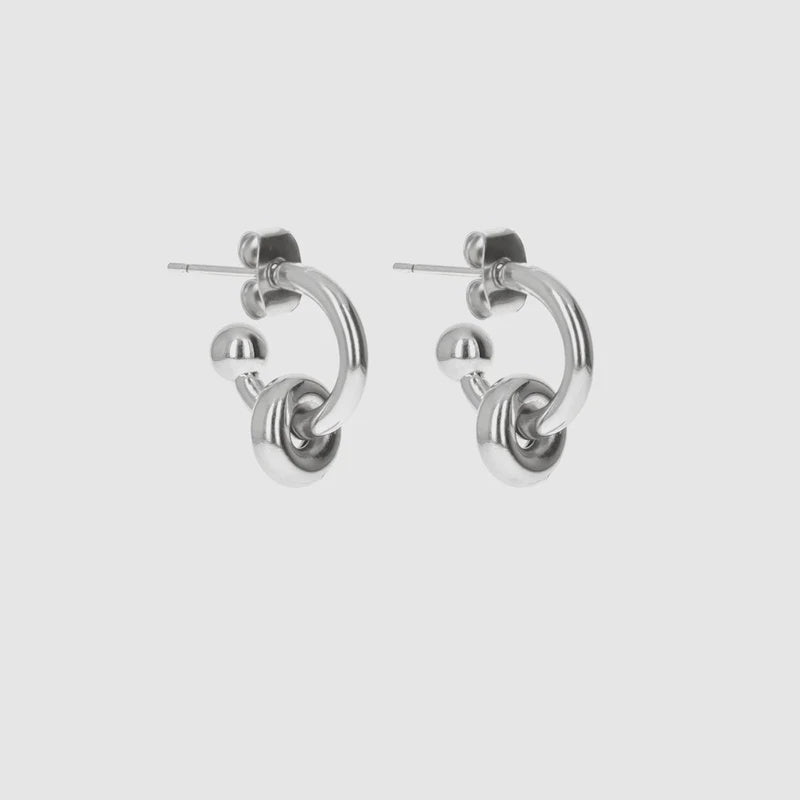 Justine Clenquet Ethan Earrings - Silver