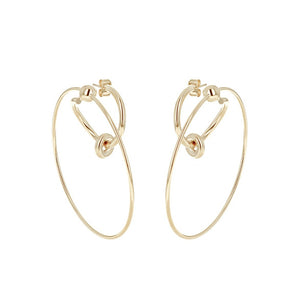 Justine Clenquet Eva Earrings - Pale Gold