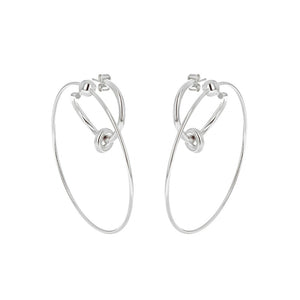 Justine Clenquet Eva Earrings - Silver