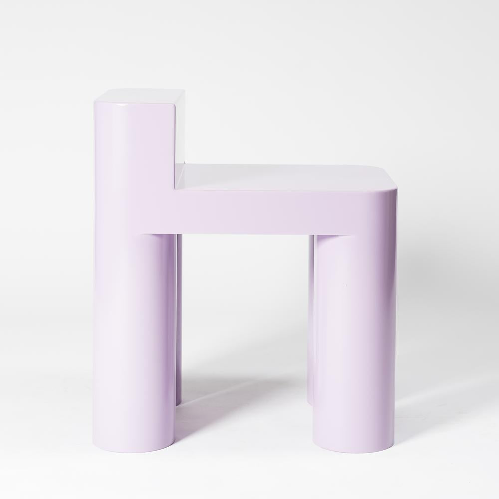 Fearon Window Side Table - Lilac