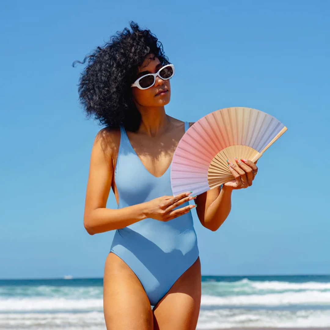 Fisura Hand Fan - Gradient Blue