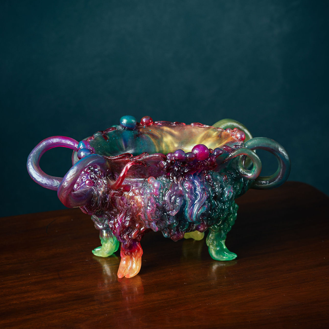 Kate Rohde Golden Fleece Bowl - Green/Grape