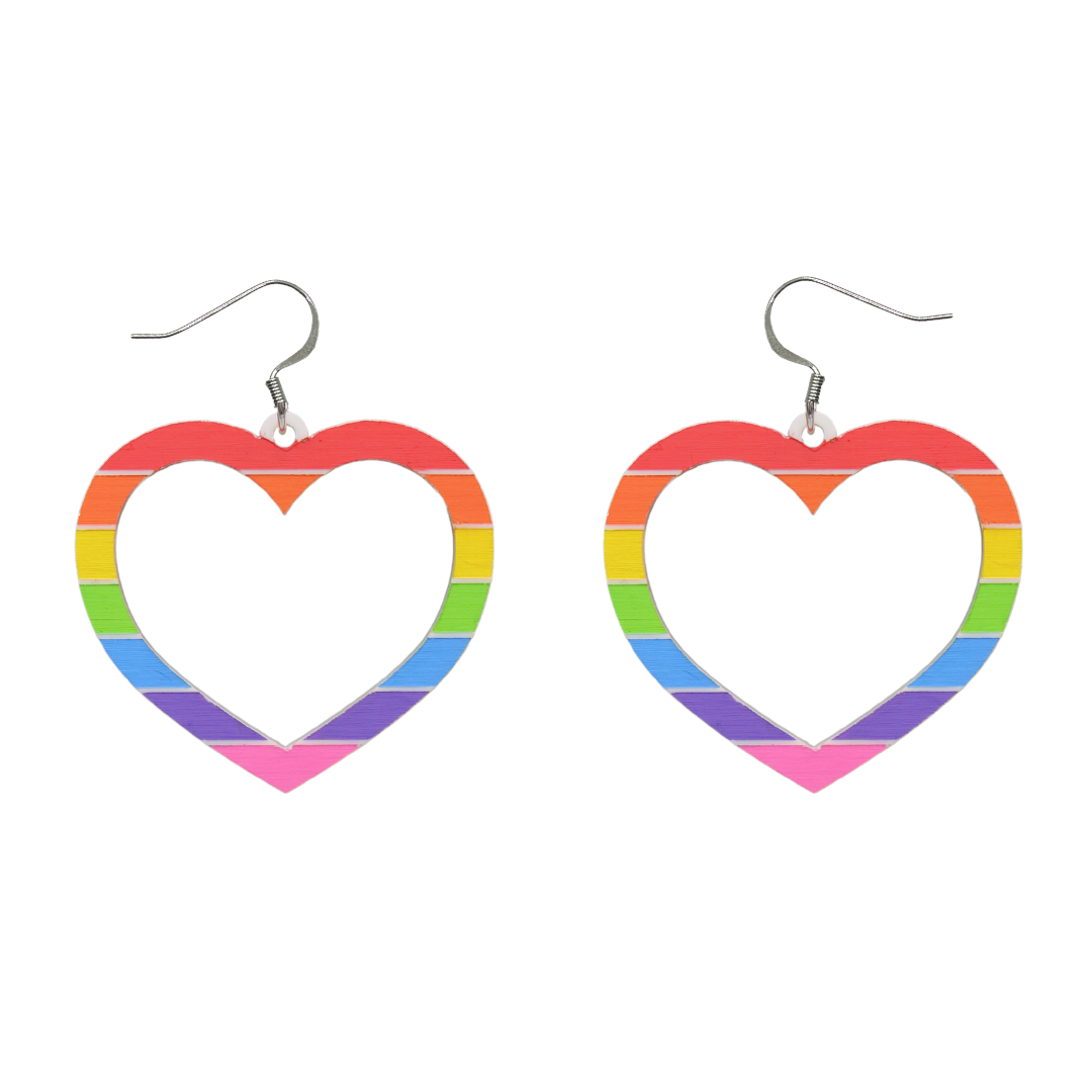 Haus of Dizzy Earrings Pride Single Heart