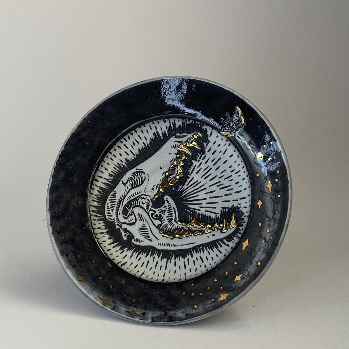 Cat Conner Ceramics - Skull Saucer