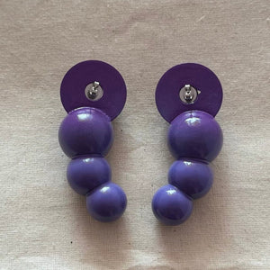 Grace Scharf Design BuBu Earrings 001 - Purple