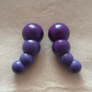 Grace Scharf Design BuBu Earrings 001 - Purple