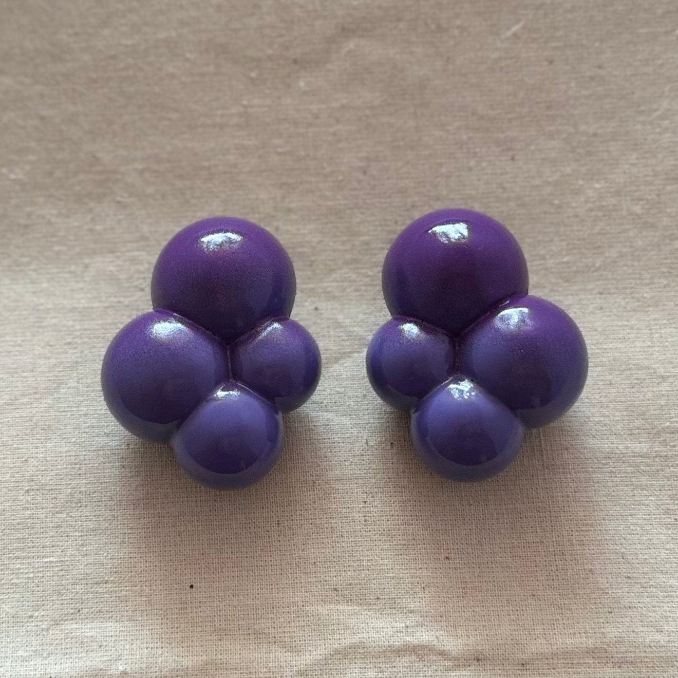 Grace Scharf Design BuBu Earrings 002 - Purple