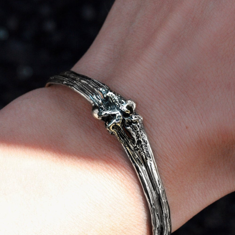 ÎMMØRTALË Argentum Bone Cuff Silver