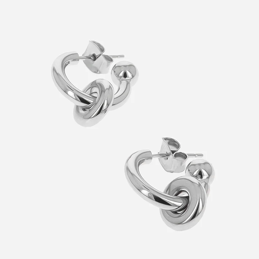 Justine Clenquet Ethan Earrings - Silver