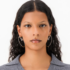 Justine Clenquet Eva Earrings - Palladium