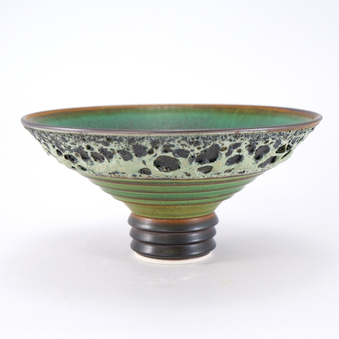 Jackie Masters Footed Bowl - Forest Series
