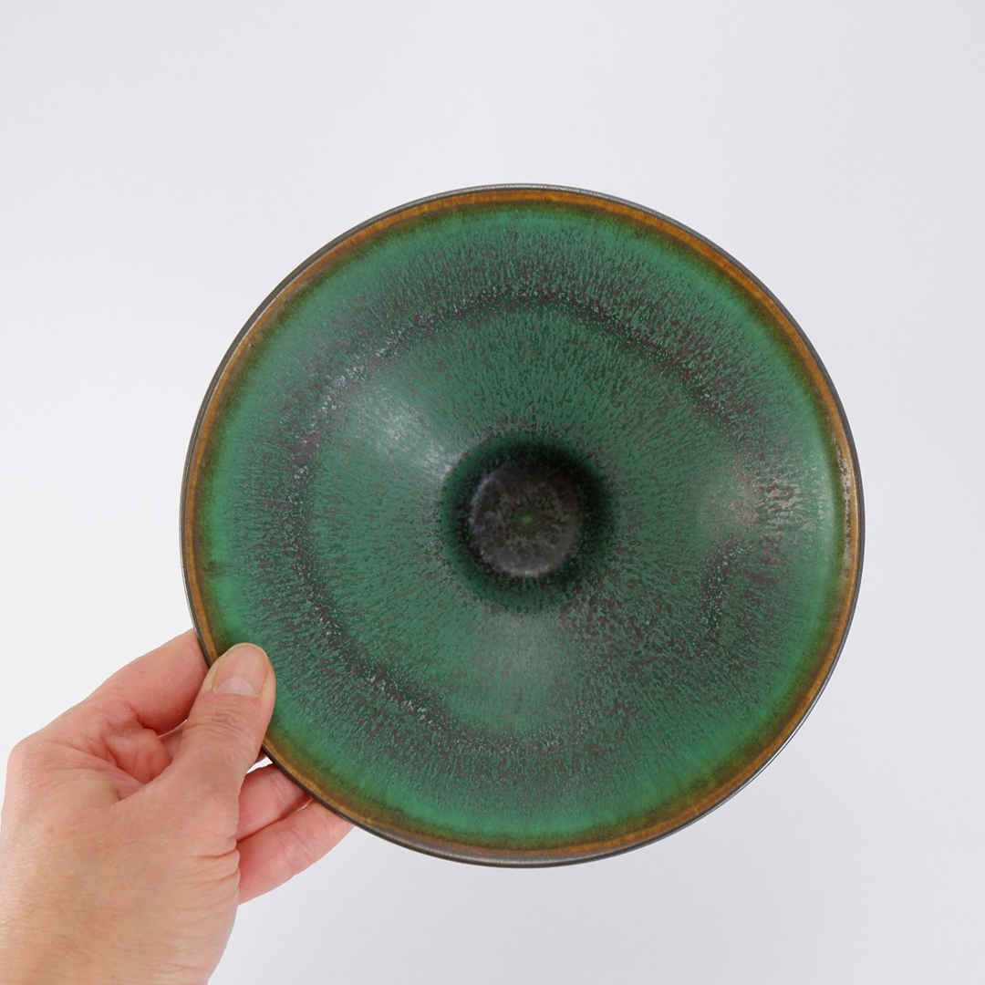 Jackie Masters Footed Bowl - Forest Series