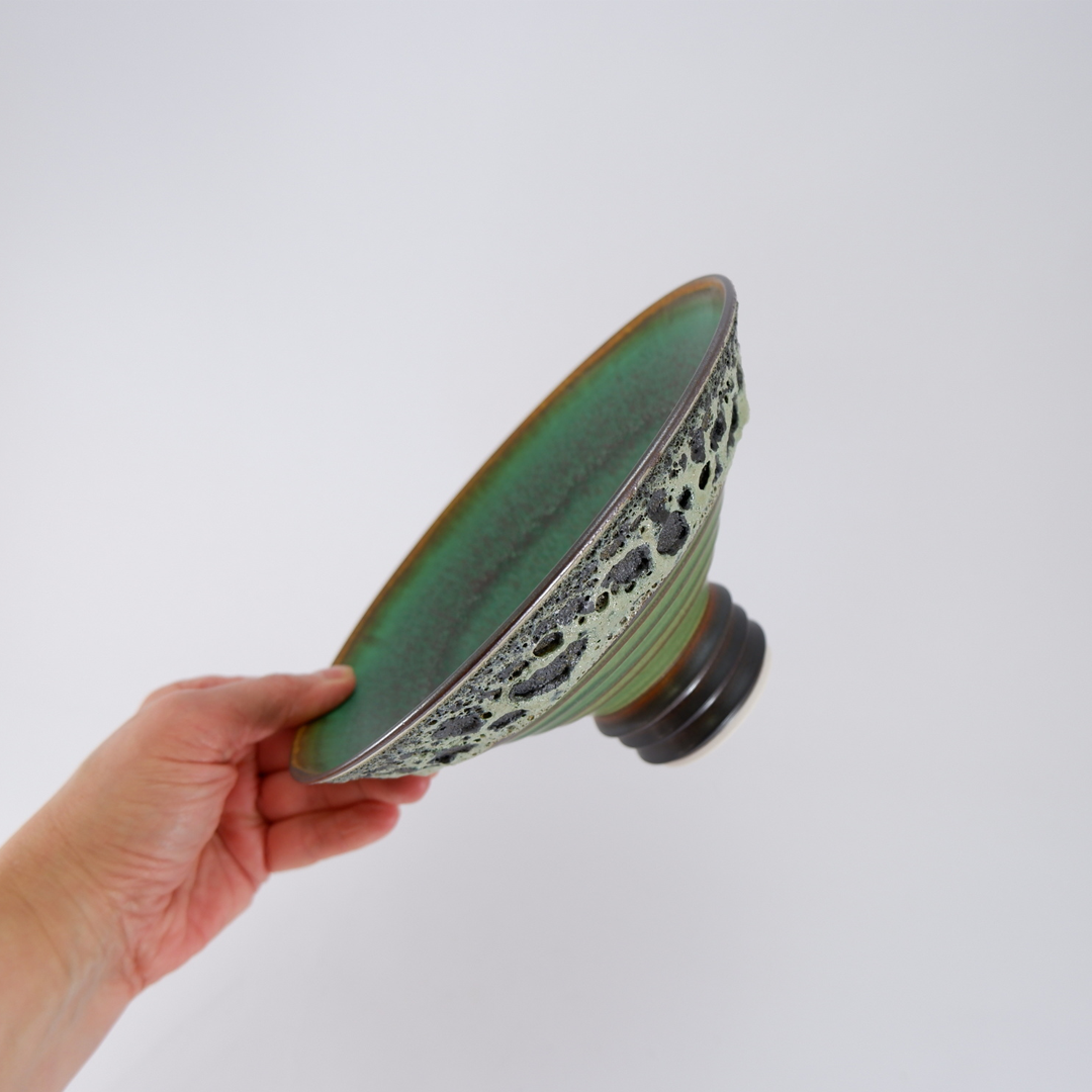 Jackie Masters Footed Bowl - Forest Series