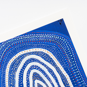 Juluwarlu Group Print Burndud 2 (blue) by Alice Guiness Print