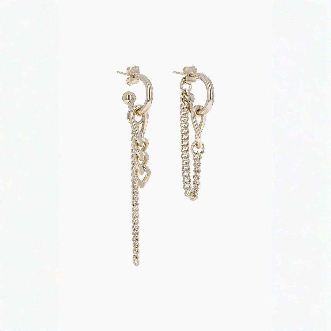 Justine Clenquet Tiko Earrings - Pale Gold