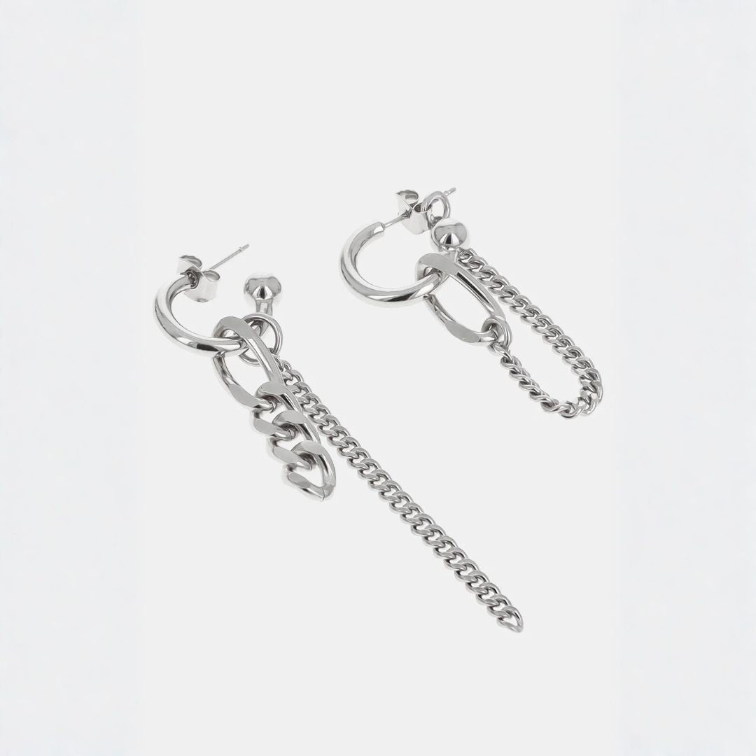 Justine Clenquet Tiko Earrings - Palladium