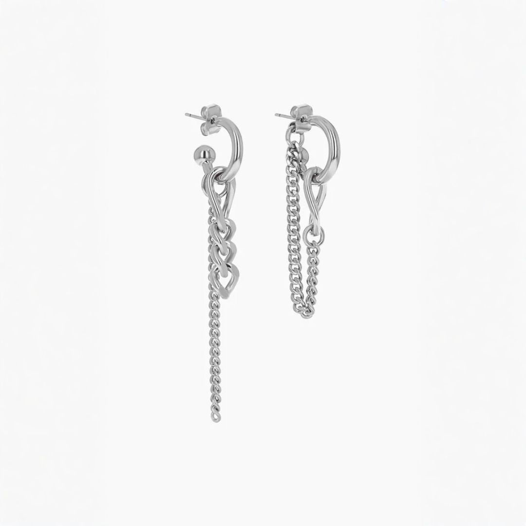Justine Clenquet Tiko Earrings - Palladium