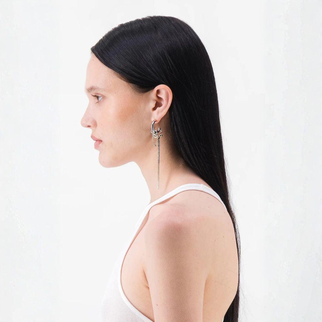 Justine Clenquet Amber Earrings