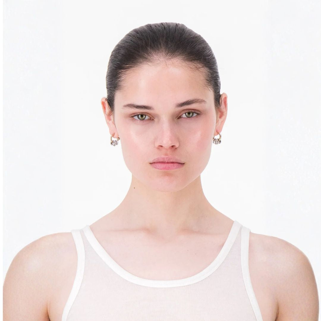 Justine Clenquet Daisy Earrings - Palladium