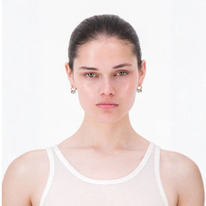 Justine Clenquet Daisy Earrings - Palladium