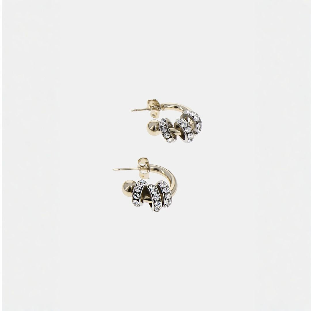 Justine Clenquet Daisy Earrings - Pale Gold